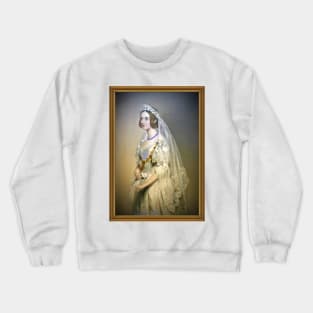 Queen Victoria as a bride Crewneck Sweatshirt